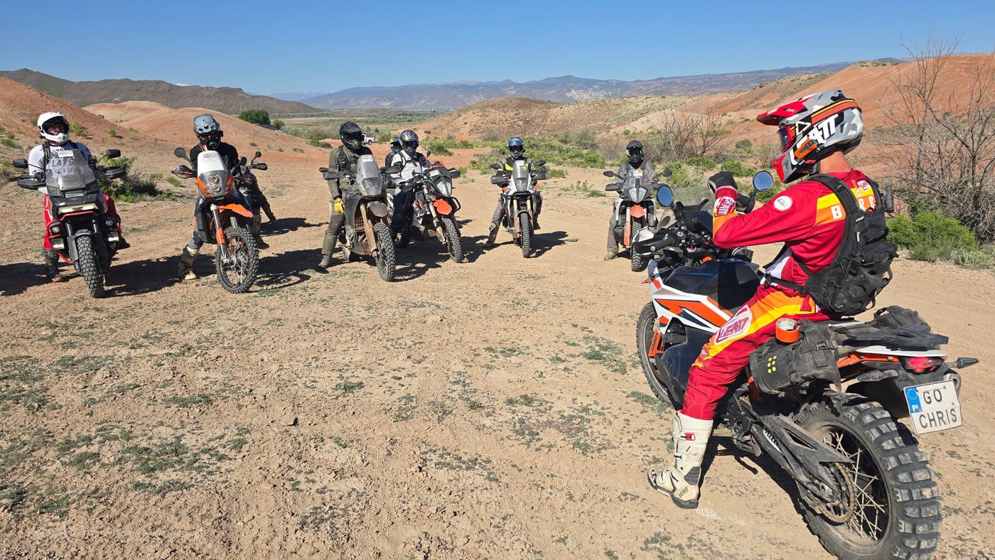 Say No To Slow clinic riders in the desert
